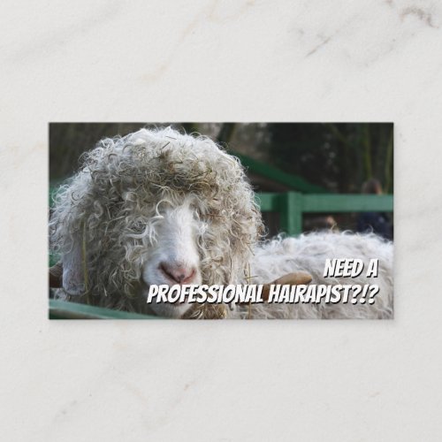 Funny hairstylist fancy new haircut specialist bus business card