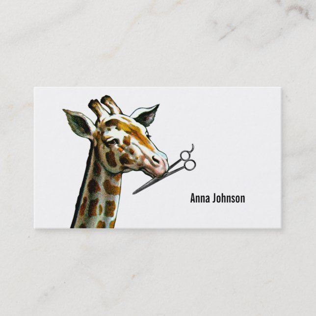 funny hairstylist hair stylist cosmetologist business card (Front)