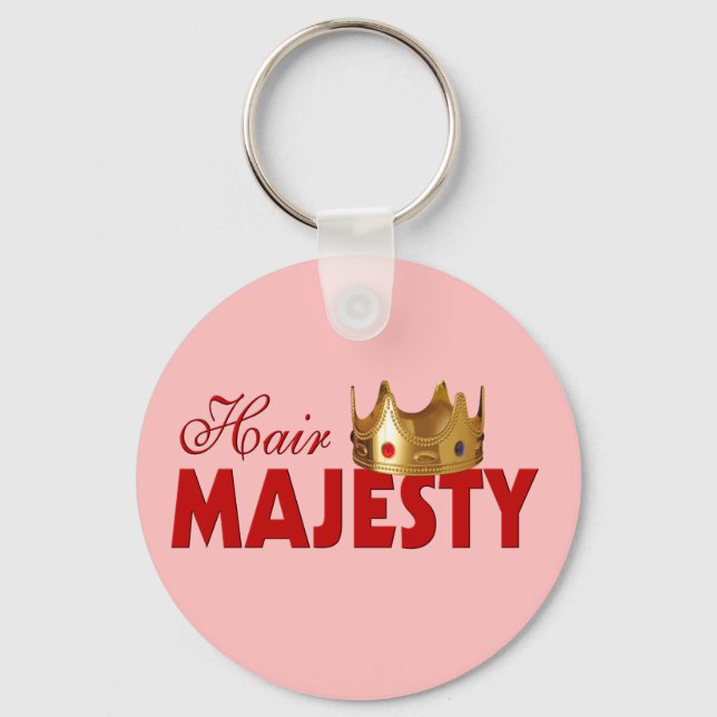 Funny Hairstylist Keychain (Front)