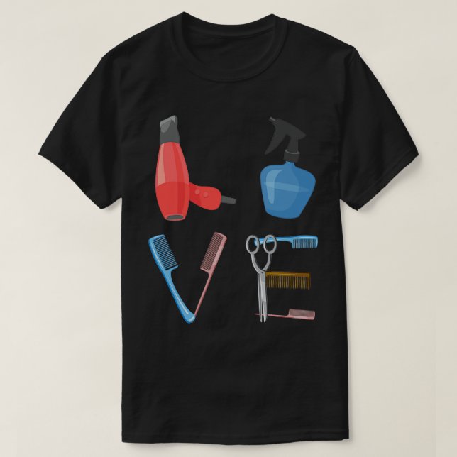 Funny Hairstylist Shirt Love Haircuts Salon Hairdr (Design Front)