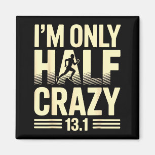 Funny Half Marathon Art For Men Women 13.1 Maratho Magnet