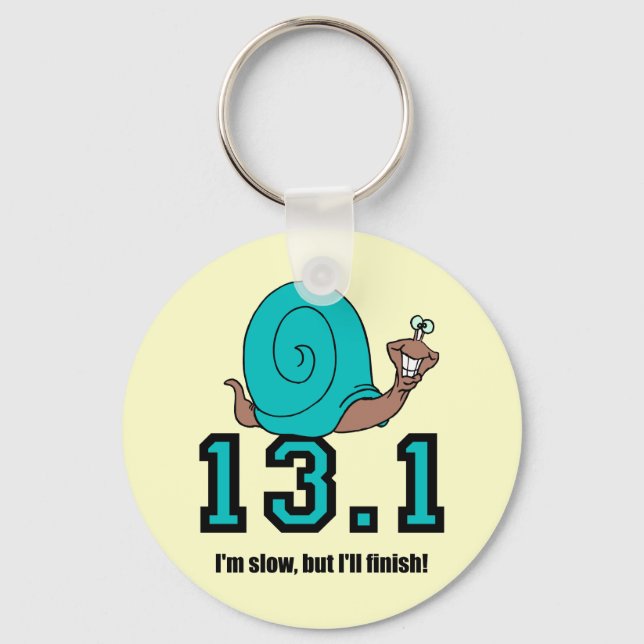 Funny half marathon keychain (Front)