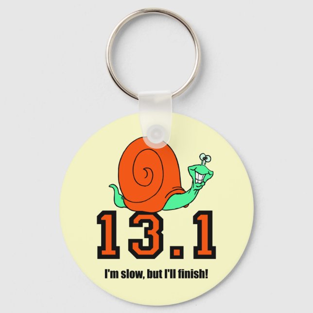 Funny half marathon keychain (Front)
