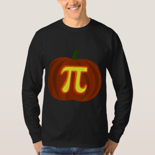 Funny Halloween and Thanksgiving Pumpkin Pi Math T_Shirt