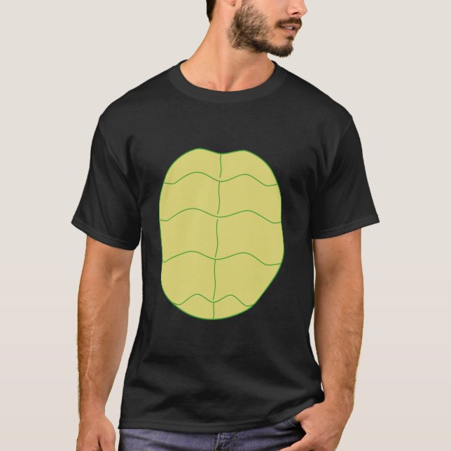 Funny Halloween Animal Belly Turtle Shell Costume  T-Shirt (Front)