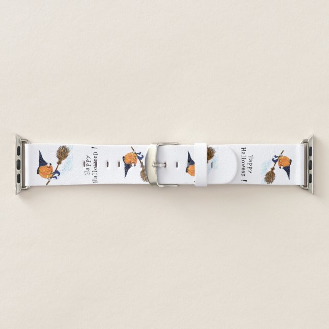 Funny Halloween Apple Watch Band Witch Pumpkin (Band)