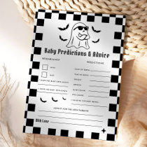 Funny Halloween Baby Predictions & Advice Game  Invitation