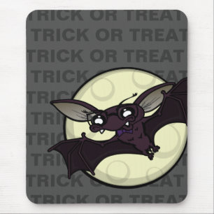 FUNNY HALLOWEEN BAT MOUSE PAD