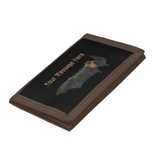Funny Halloween Bats Personalized Trifold Wallet