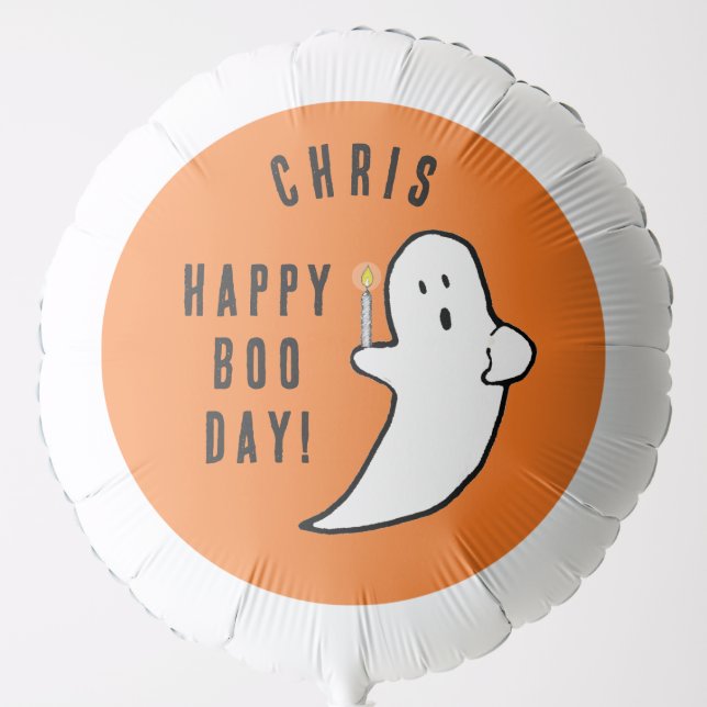 Funny Halloween Birthday Balloon (Front)