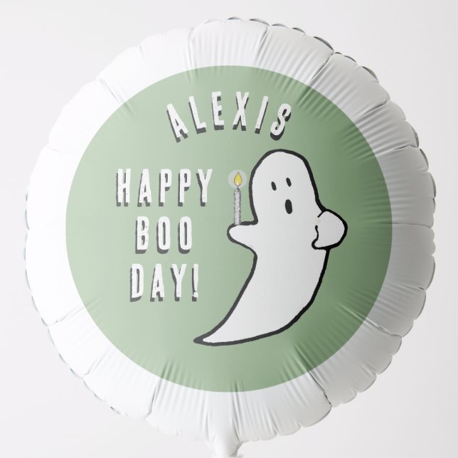 Funny Halloween Birthday Balloon (Front)