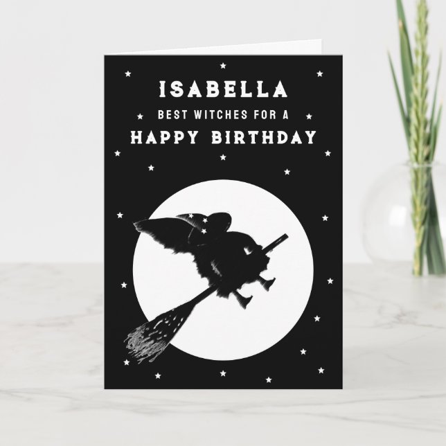 Funny Halloween Birthday Card (Front)