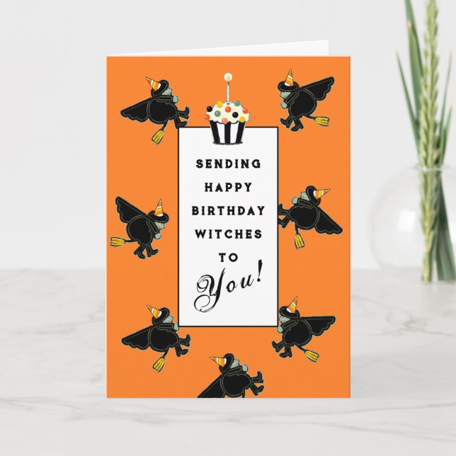 Funny Halloween Birthday Card (Front)