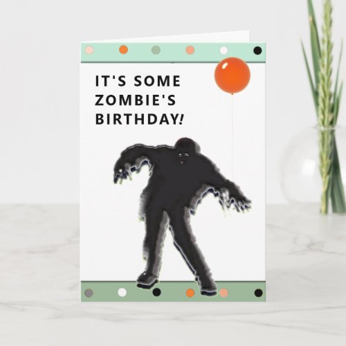 Funny Halloween Birthday Card