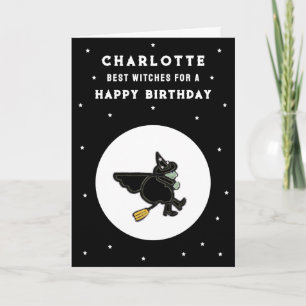 Funny Halloween Birthday Card