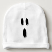 Funny Halloween Boo Ghost Face Baby Hat at Zazzle