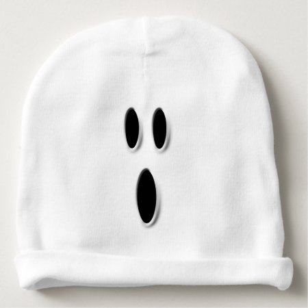 Funny Halloween Boo Ghost Face Baby Hat