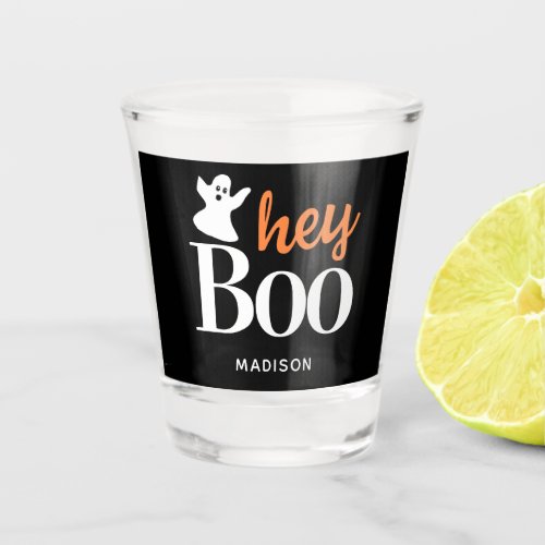 Funny Halloween Boo Ghost Personalized Shot Glass