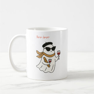 Funny Halloween Boo Jour Trick or Treat Coffee Mug
