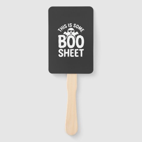 Funny Halloween Boo Sheet Ghost Design_1 Hand Fan
