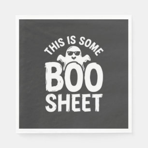 Funny Halloween Boo Sheet Ghost Design_1 Napkins