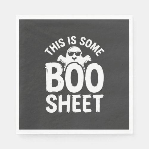 Funny Halloween Boo Sheet Ghost Design_1 Napkins