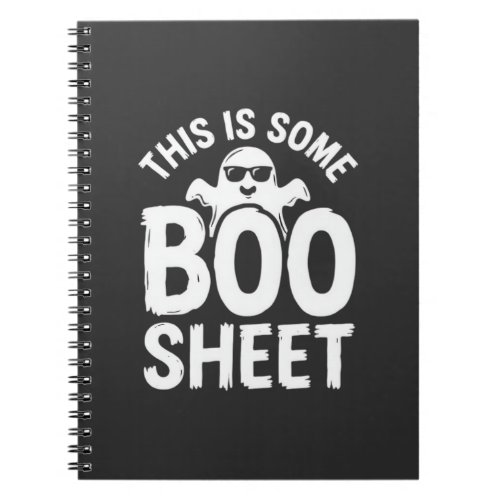 Funny Halloween Boo Sheet Ghost Design_1 Notebook