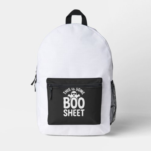 Funny Halloween Boo Sheet Ghost Design_1 Printed Backpack