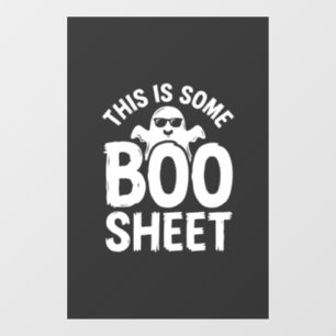Funny Halloween Boo Sheet Ghost Design_1 Window Cling