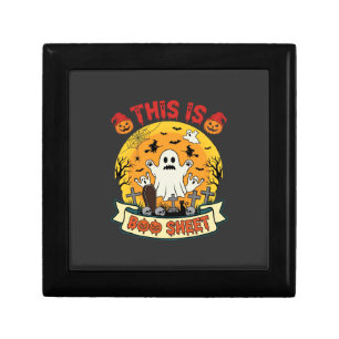 Funny Halloween Boo Sheet Ghost Graveyard Gift Box