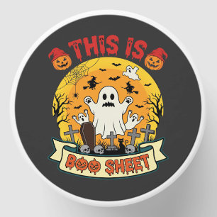 Funny Halloween Boo Sheet Ghost Graveyard Mini Candle Favors