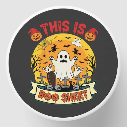 Funny Halloween Boo Sheet Ghost Graveyard Mini Candle Favors