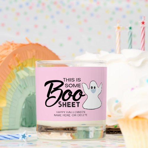 Funny Halloween Boo Sheet Ghost Scented Candle