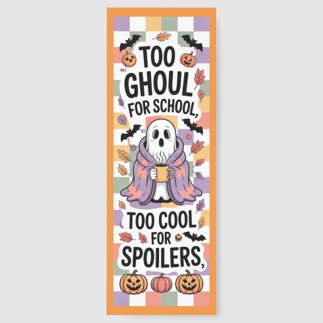 Funny Halloween Book Lover Bookmarks (Front)
