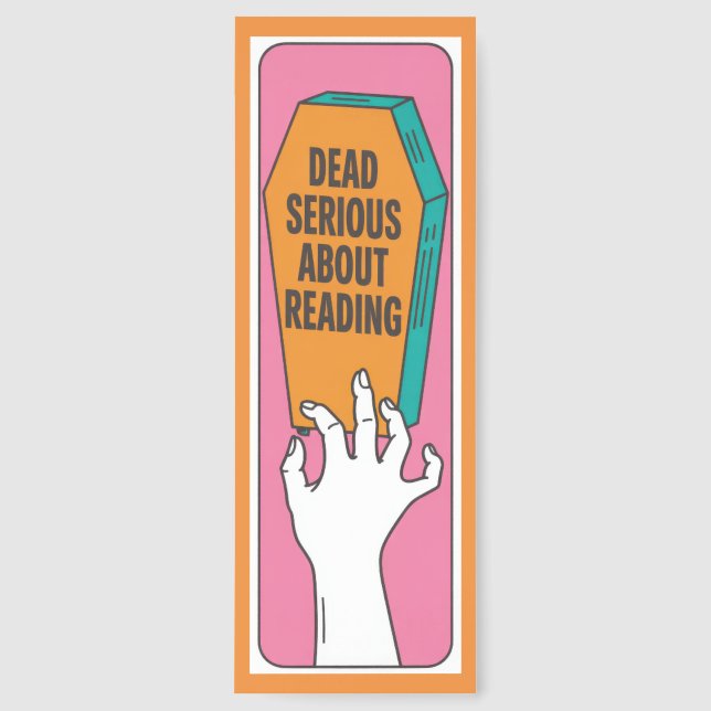 Funny Halloween Book Lover Bookmarks (Front)