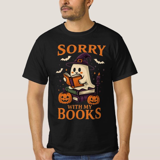 Funny Halloween Book T-Shirt (Front)