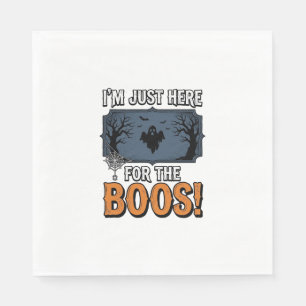 Funny Halloween Boos Vintage Ghost Shirt Design_1 Napkins