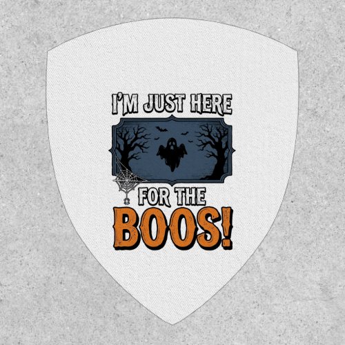 Funny Halloween Boos Vintage Ghost Shirt Design_1 Patch