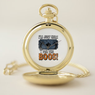 Funny Halloween Boos Vintage Ghost Shirt Design_1 Pocket Watch