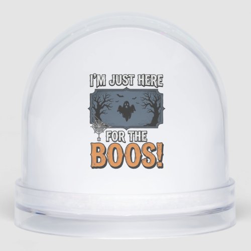 Funny Halloween Boos Vintage Ghost Shirt Design_1 Snow Globe