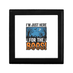 Funny Halloween Boos Vintage Ghost T-Shirt Design_ Gift Box