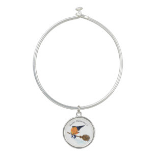 Funny Halloween Bracelet Witch Pumpkin Flying