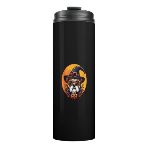 Funny Halloween Bulldog Dog Dad Dog Mom English Bu Thermal Tumbler