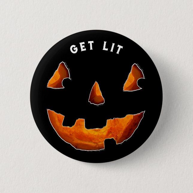 Funny Halloween Button (Front)