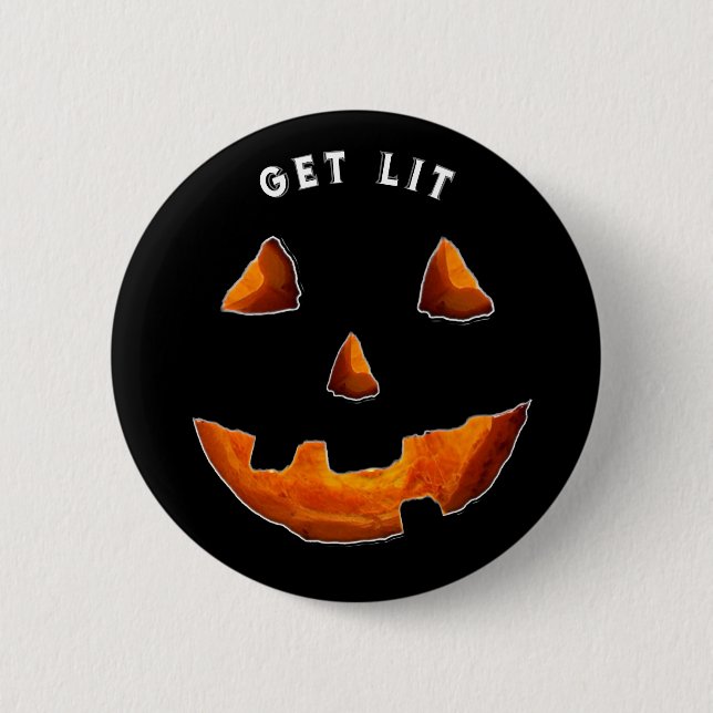 Funny Halloween Button (Front)
