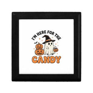Funny Halloween Candy Ghost Pumpkin Vintage Design Gift Box