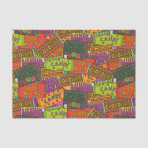 Funny Halloween Candy Tissue Paper