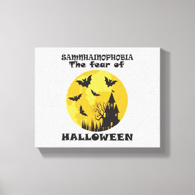 Funny Halloween Canvas Print (Front)