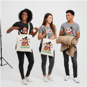 Funny Halloween Capybara “Cappy Ever After" Tote Bag