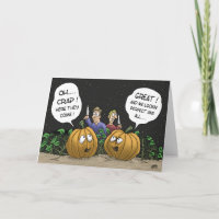 Funny Halloween Cards: Pumpkin Perspective Card
